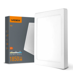 LED square lamp VIDEX DL6S 18W 3000K-4000K-6500K White