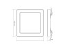 LED square lamp VIDEX DL6S 24W 3000K-4000K-6500K White