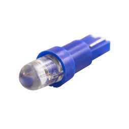 LED car lamp T5-1pc-round LED blue 12V LEDUA