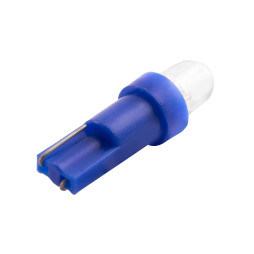 LED car lamp T5-1pc-round LED blue 12V LEDUA