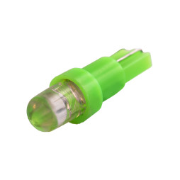 LED car lamp T5-1pc-round LED green 12V LEDUA
