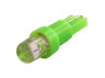 LED car lamp T5-1pc-round LED green 12V LEDUA