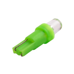 LED car lamp T5-1pc-round LED green 12V LEDUA