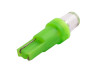 LED car lamp T5-1pc-round LED green 12V LEDUA