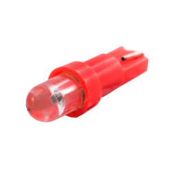 LED car lamp T5-1pc-round LED red 12V LEDUA