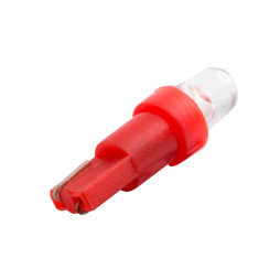 LED car lamp T5-1pc-round LED red 12V LEDUA