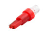 LED car lamp T5-1pc-round LED red 12V LEDUA
