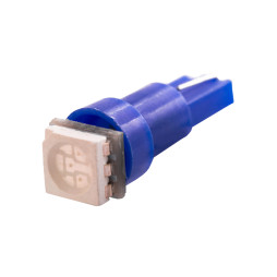 LED car lamp T5-5050-1smd blue 12V LEDUA