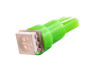 LED car lamp T5-5050-1smd green 12V LEDUA