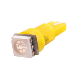 LED car lamp T5-5050-1smd yellow 12V LEDUA