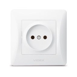 Single socket white VIDEX BINERA VF-BNSK1-W