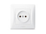 Single socket white VIDEX BINERA