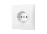 Single socket with grounding white VIDEX BINERA