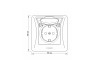 Single socket with grounding and cover white VIDEX BINERA