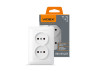 Double socket white VIDEX BINERA