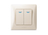 Two-button switch with backlight cream VIDEX BINERA