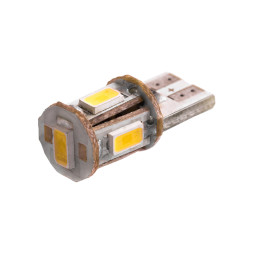LED car lamp T10-5630-5smd white 12V LEDUA