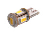 LED car lamp T10-5630-5smd white 12V LEDUA