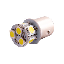 LED car lamp T25-5050-8SMD 1157 white 12V LEDUA