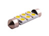 LED car lamp S85-41mm-6smd 5050 white 12V LEDUA