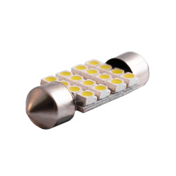 LED car lamp S85-36mm-16smd 1206 white 12V LEDUA
