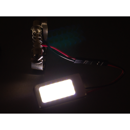 LED car lamp PCB 3W white (25*17-18) 12V LEDUA