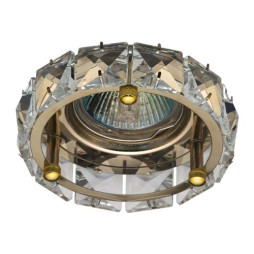 Built-in luminaire Feron CD4525 under the lamp transparent gold