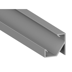 Aluminum profile for LED strip AL-112 2 meters anodized corner without diffuser LEDUA