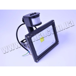 LED spotlight YM-30W 220V with motion sensor, white