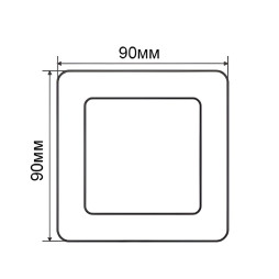 LED panel Lemanso 3W 120LM 85-265V 4500K square / LM1046 Comfort
