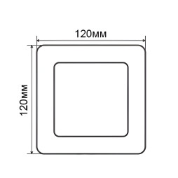 LED panel Lemanso 6W 360LM 170-265V 4500K square / LM1047 Comfort