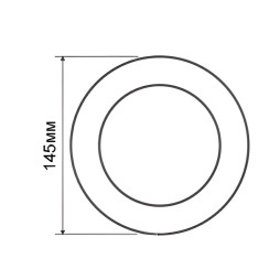 LED panel Lemanso 9W 450LM 85-265V 4500K circle / LM1025 Comfort
