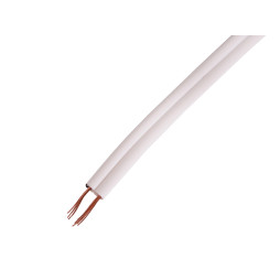 Wire acoustic SHVP 2x0.16 white aluminum copper