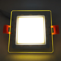 LED panel Radiance Lemanso 6W 450Lm 4500K + yellow 85-265V/LM1038 square + glass