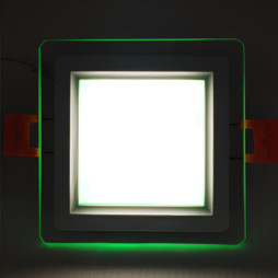 LED panel Radiance Lemanso 6W 450Lm 4500K + green 85-265V/LM1038 square + glass