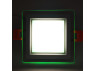 LED panel Radiance Lemanso 6W 450Lm 4500K + green 85-265V/LM1038 square + glass