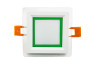 LED panel Radiance Lemanso 6W 450Lm 4500K + green 85-265V/LM1038 square + glass