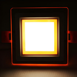 LED panel Radiance Lemanso 6W 450Lm 4500K + orange. 85-265V/LM1038 square + glass