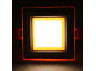 LED panel Radiance Lemanso 6W 450Lm 4500K + orange. 85-265V/LM1038 square + glass