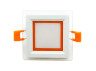 LED panel Radiance Lemanso 6W 450Lm 4500K + orange. 85-265V/LM1038 square + glass