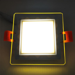 LED panel Radiance Lemanso 9W 720Lm 4500K + yellow 85-265V/LM1039 square + glass