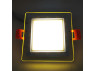 LED panel Radiance Lemanso 9W 720Lm 4500K + yellow 85-265V/LM1039 square + glass