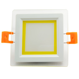 LED panel Radiance Lemanso 9W 720Lm 4500K + yellow 85-265V/LM1039 square + glass