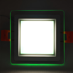 LED panel Radiance Lemanso 9W 720Lm 4500K + green 85-265V/LM1039 square + glass