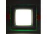 LED panel Radiance Lemanso 9W 720Lm 4500K + green 85-265V/LM1039 square + glass