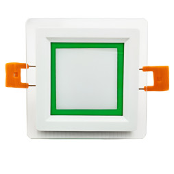 LED panel Radiance Lemanso 9W 720Lm 4500K + green 85-265V/LM1039 square + glass