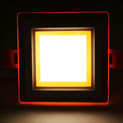 LED panel Radiance Lemanso 9W 720Lm 4500K + orange 85-265V/LM1039 square + glass