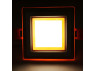 LED panel Radiance Lemanso 9W 720Lm 4500K + orange 85-265V/LM1039 square + glass