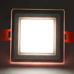 LED panel Radiance Lemanso 9W 720Lm 4500K + pink 85-265V/LM1039 square + glass