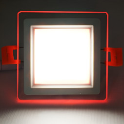 LED panel Radiance Lemanso 9W 720Lm 4500K + red 85-265V/LM1039 square + glass